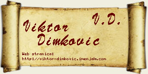 Viktor Dimković vizit kartica